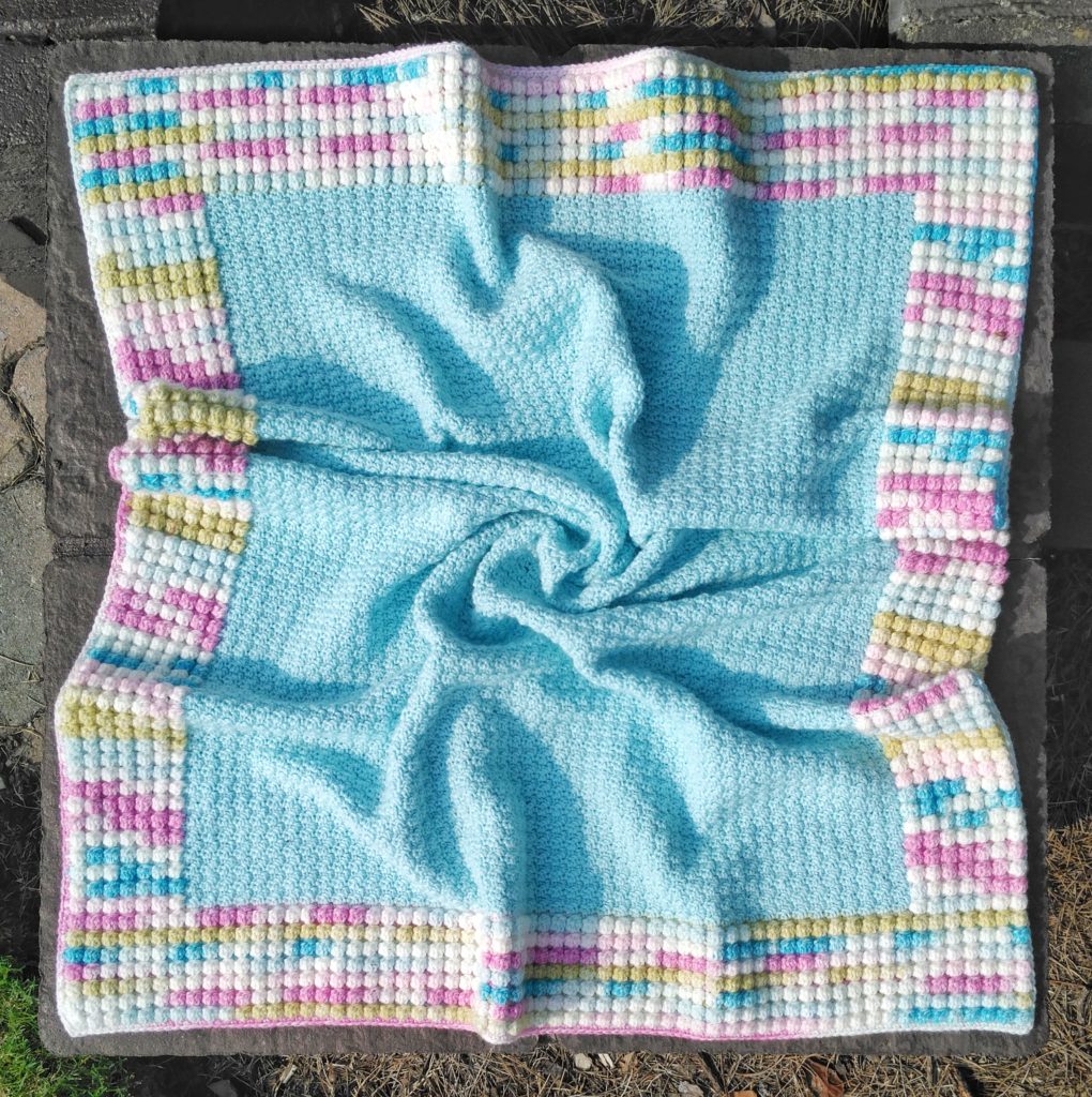 Le Ciel Bleu Blanket | Free Crochet Baby Blanket Patterns | Yarnique