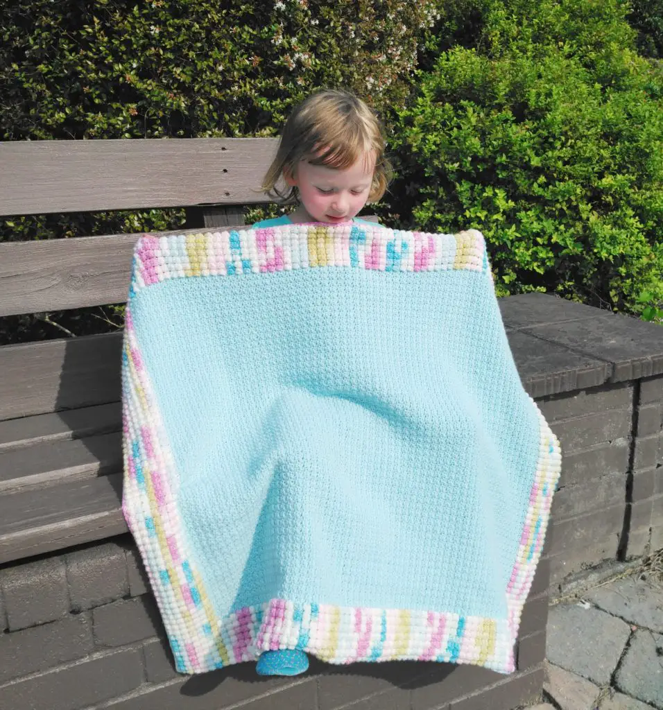 Le Ciel Bleu Blanket | Free Crochet Baby Blanket Patterns | Yarnique