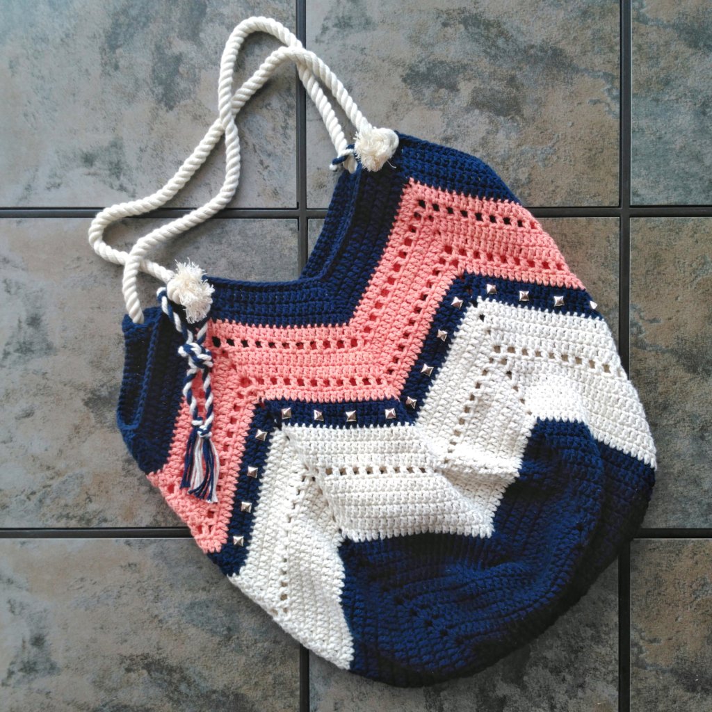 This was my first attempt at crocheting a bag and I've never been