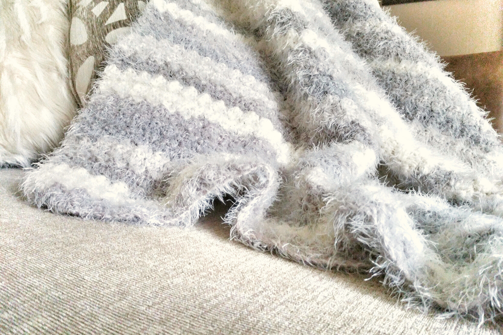 Crochet Blanket: Patty Cake with Caron Latte Cake Yarn - The